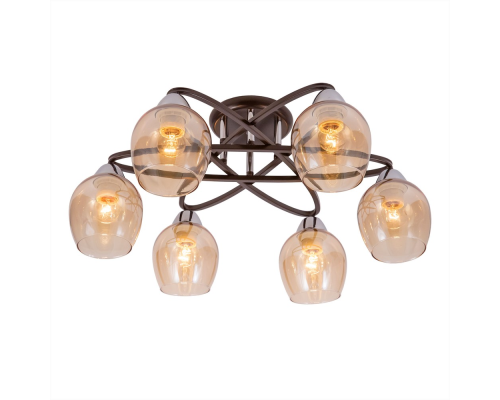 Citilux Элвин CL107165 Люстра потолочная Венге Хром