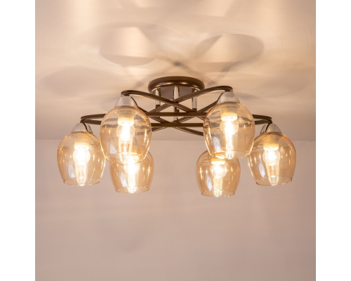 Citilux Элвин CL107165 Люстра потолочная Венге Хром