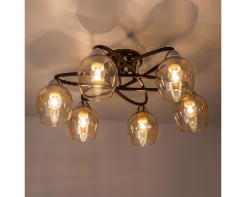 Citilux Элвин CL107165 Люстра потолочная Венге Хром