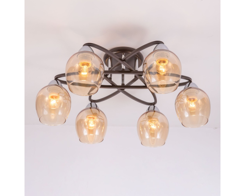 Citilux Элвин CL107165 Люстра потолочная Венге Хром