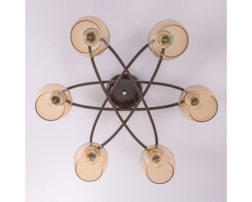 Citilux Элвин CL107165 Люстра потолочная Венге Хром