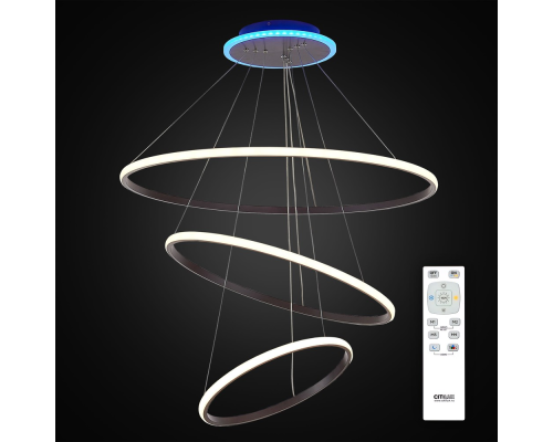 Citilux Неон CL731095RGB LED Люстра подвесная с пультом Венге