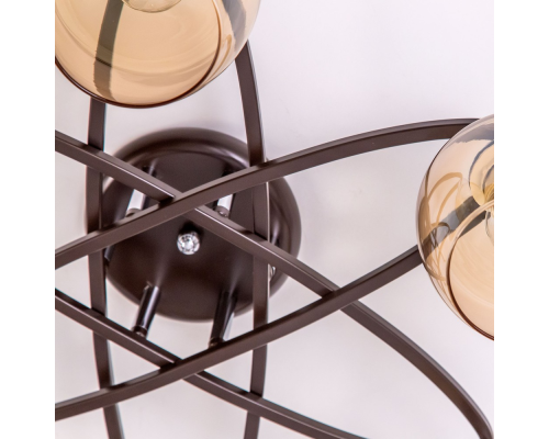 Citilux Элвин CL107165 Люстра потолочная Венге Хром