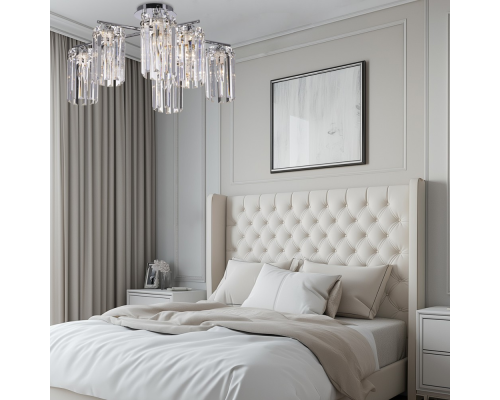 Citilux AXIS CL313261 Люстра хрустальная потолочная Хром