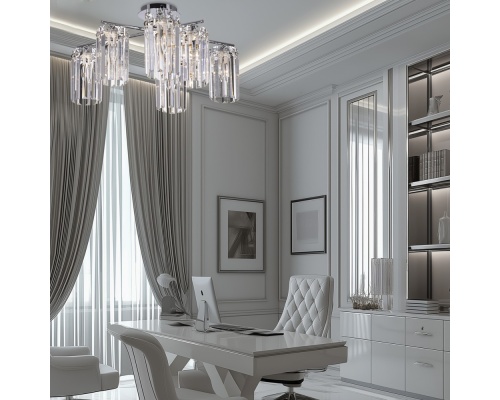 Citilux AXIS CL313261 Люстра хрустальная потолочная Хром