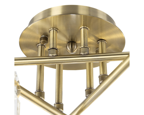 Citilux AXIS CL313263 Люстра хрустальная потолочная Бронза