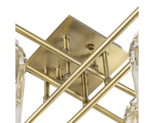 Citilux AXIS CL313283 Люстра хрустальная потолочная Бронза