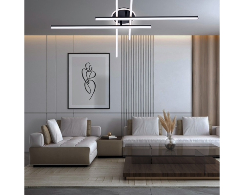 Citilux Trent CL203641 LED Люстра потолочная с пультом Чёрная