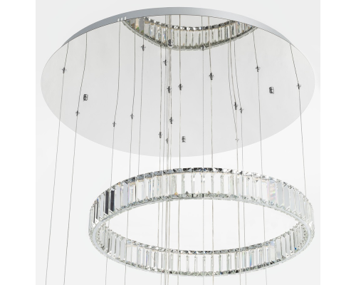 Citilux Чезаре CL338661 LED Люстра хрустальная с пультом Хром