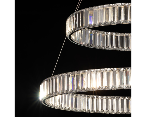 Citilux Чезаре CL338281 LED Люстра хрустальная с пультом Хром