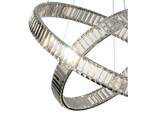 Citilux Чезаре CL338281 LED Люстра хрустальная с пультом Хром