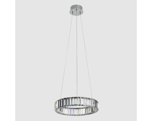 Citilux Чезаре CL338141 LED Люстра хрустальная с пультом Хром