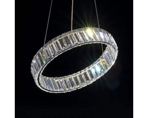 Citilux Чезаре CL338141 LED Люстра хрустальная с пультом Хром