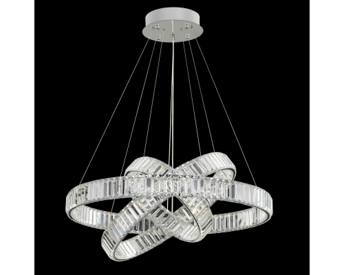 Citilux Чезаре CL338381 LED Люстра хрустальная с пультом Хром