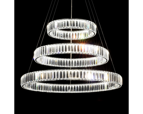 Citilux Чезаре CL338381 LED Люстра хрустальная с пультом Хром