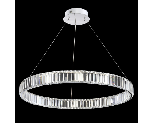 Citilux Чезаре CL338181 LED Люстра хрустальная с пультом Хром