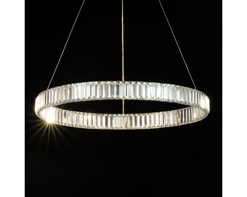 Citilux Чезаре CL338181 LED Люстра хрустальная с пультом Хром