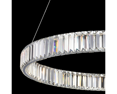 Citilux Чезаре CL338181 LED Люстра хрустальная с пультом Хром