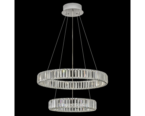 Citilux Чезаре CL338261 LED Люстра хрустальная с пультом Хром