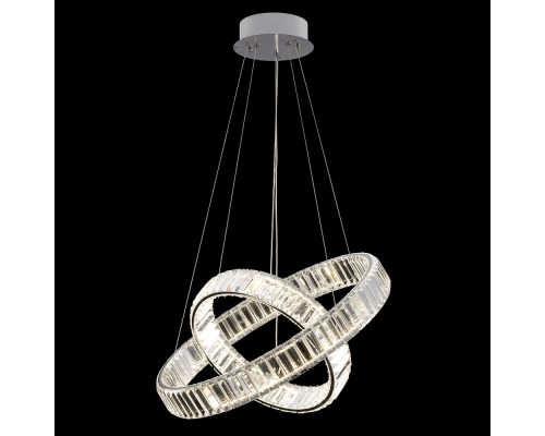 Citilux Чезаре CL338261 LED Люстра хрустальная с пультом Хром