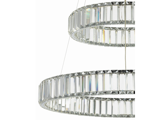 Citilux Чезаре CL338261 LED Люстра хрустальная с пультом Хром