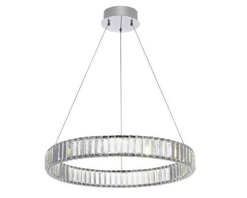 Citilux Чезаре CL338161 LED Люстра хрустальная с пультом Хром