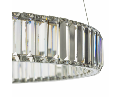 Citilux Чезаре CL338161 LED Люстра хрустальная с пультом Хром
