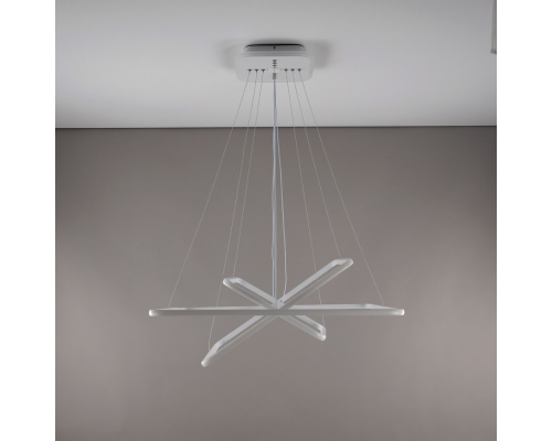 Citilux Неон Смарт CL731AK110E Умная подвесная люстра Белая