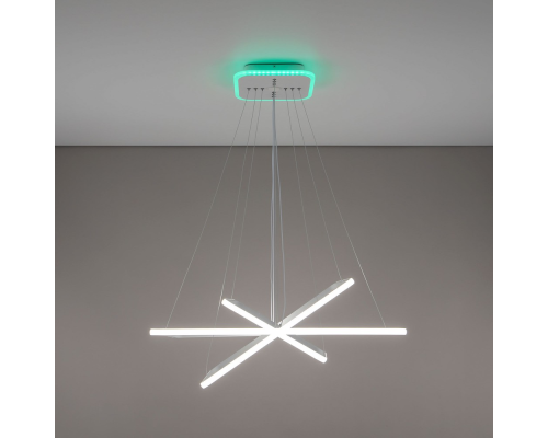 Citilux Неон Смарт CL731AK110E Умная подвесная люстра Белая