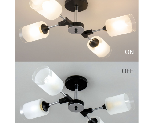 Citilux Эрик CL136145 Люстра потолочная Чёрная