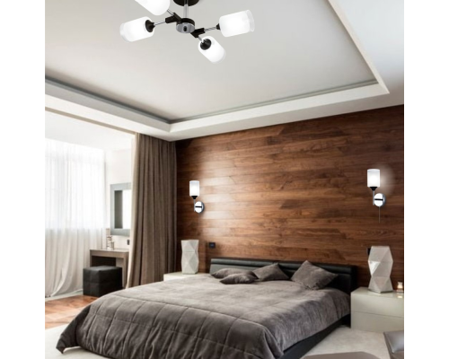 Citilux Эрик CL136145 Люстра потолочная Чёрная