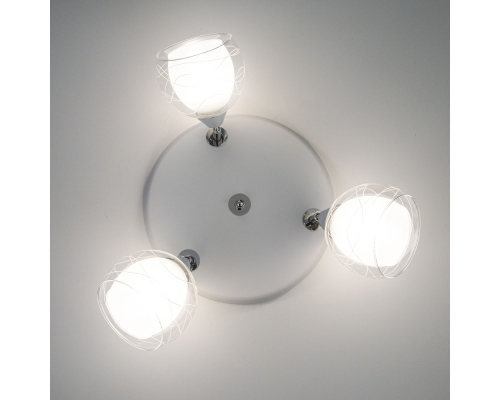 Citilux Самба CL158131 Люстра с поворотными плафонами Белая Хром