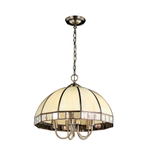 Citilux Шербург-1 CL440151 Люстра витражная подвесная Бронза