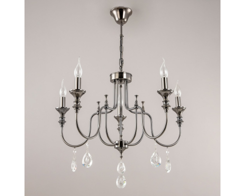 Citilux Рига CL437154 Люстра подвесная Чёрный Хром