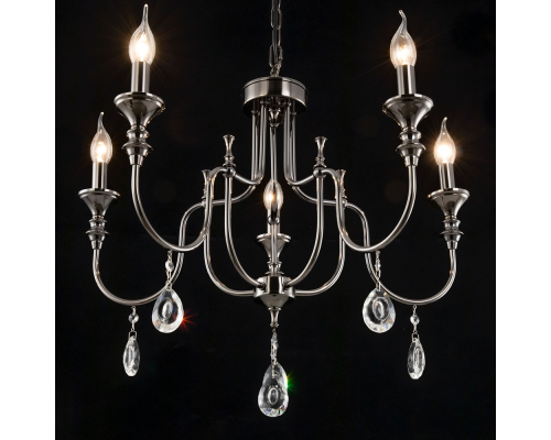 Citilux Рига CL437154 Люстра подвесная Чёрный Хром