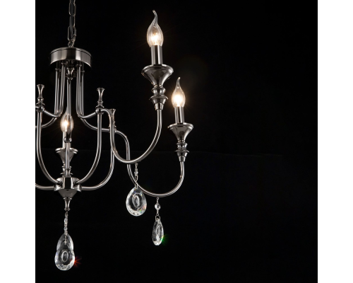 Citilux Рига CL437154 Люстра подвесная Чёрный Хром