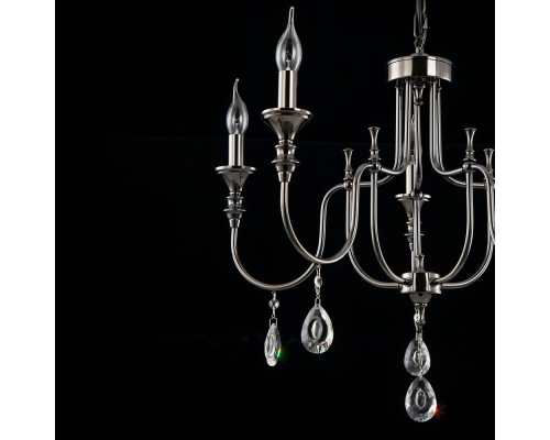 Citilux Рига CL437154 Люстра подвесная Чёрный Хром