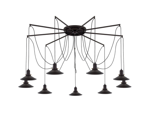 Citilux Эдисон CL451292 Люстра паук Венге