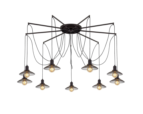 Citilux Эдисон CL451292 Люстра паук Венге