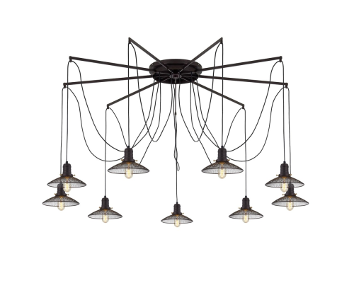 Citilux Эдисон CL451292 Люстра паук Венге