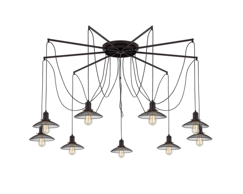 Citilux Эдисон CL451292 Люстра паук Венге