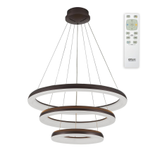 Citilux Юпитер CL730155RS LED Люстра подвесная с пультом Коричневая