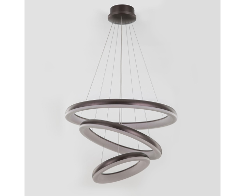 Citilux Юпитер CL730155RS LED Люстра подвесная с пультом Коричневая