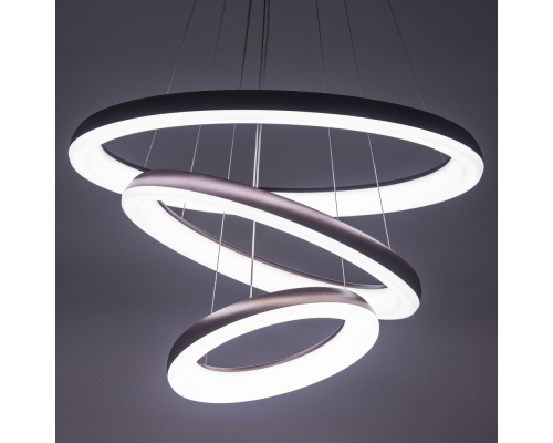 Citilux Юпитер CL730155RS LED Люстра подвесная с пультом Коричневая