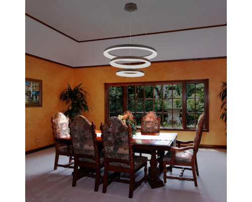 Citilux Юпитер CL730155RS LED Люстра подвесная с пультом Коричневая