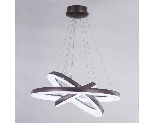 Citilux Юпитер CL730155RS LED Люстра подвесная с пультом Коричневая