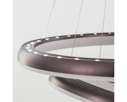 Citilux Юпитер CL730155RS LED Люстра подвесная с пультом Коричневая