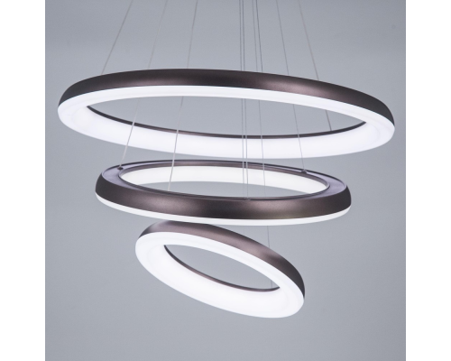 Citilux Юпитер CL730155RS LED Люстра подвесная с пультом Коричневая