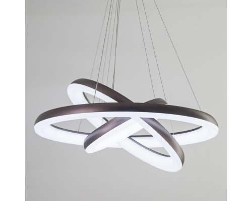 Citilux Юпитер CL730155RS LED Люстра подвесная с пультом Коричневая