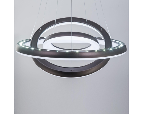 Citilux Юпитер CL730155RS LED Люстра подвесная с пультом Коричневая